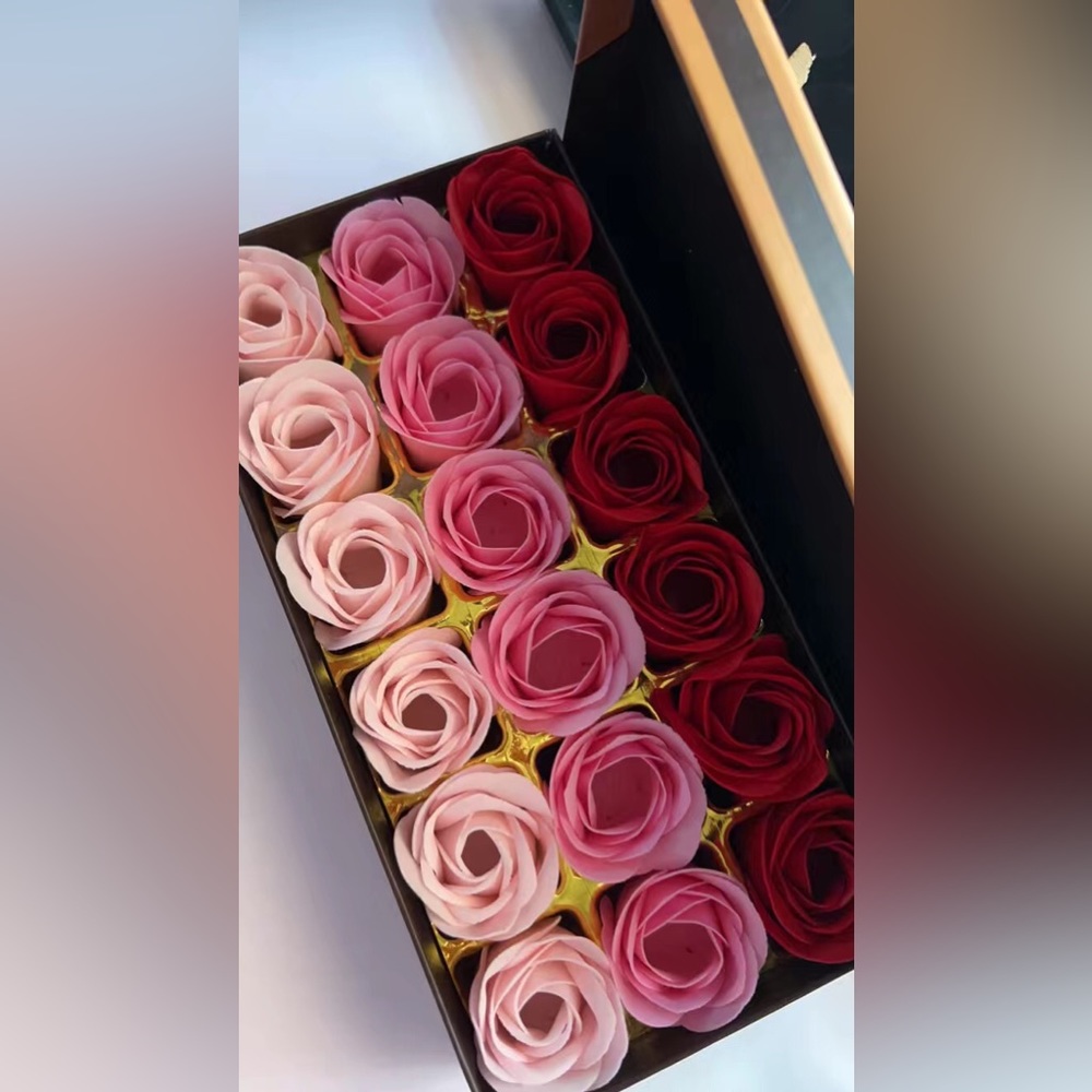 New! Valentine’s Day 18 Roses Red Pink Gift Box